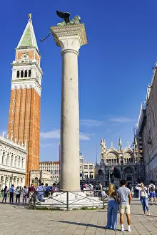 Venice UNESCO Site Impressions: Column on St Mark's Square