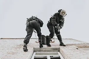 SWAT Team Exercises Impressions: Two commandos train at the base