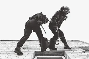 SWAT Team Exercises Impressions: Two commandos train at the base