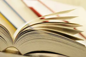 Educational Institution Art Print Impressions: Composition with books on the table