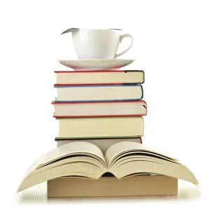 Educational Institution Images Impressions: Composition with books on the table