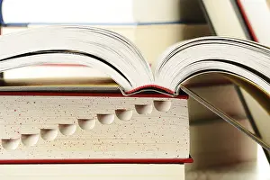 Educational Institution Scene Impressions: Composition with books on the table