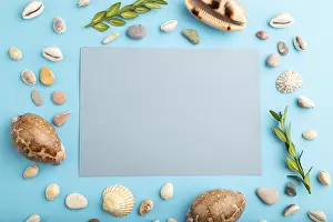 Travel Concept Photography Impressions: Composition with gray paper sheet