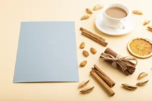 Scandinavian Studio Shot Impressions: Composition with gray paper sheet