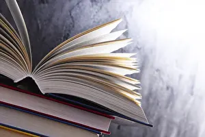 Educational Institution Art Print Impressions: Composition with open book
