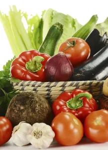 Raw Vegetable Composition Impressions: Composition with raw vegetables