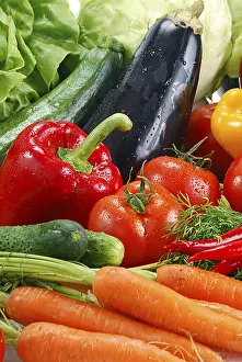 Raw Vegetable Composition Impressions: Composition with raw vegetables