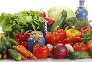 Raw Vegetable Composition Impressions: Composition with raw vegetables