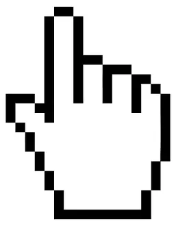Computer Graphics Illustration Impressions: Computer cursor, hand