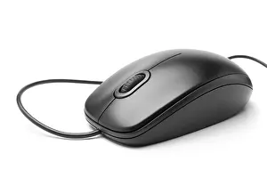 Isolated Studio Photo Impressions: Computer mouse on white background