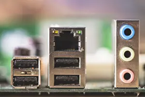 Power Supply System Impressions: Computer socket adapter audio ports computer