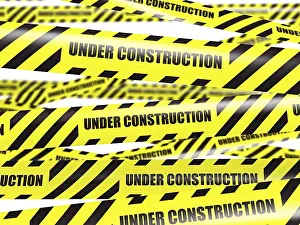 Construction Concept Background Impressions: Under construction concept background
