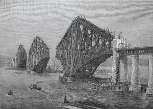 Scottish Landmark Photography Impressions: Construction of the The Forth Bridge