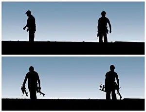 Construction Site Impressions: Construction workers work on building site