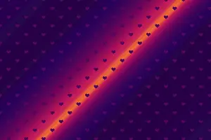 Symbolic Heart Shape Image Impressions: Creative abstract heart pattern background texture