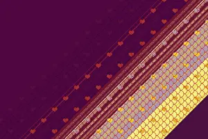 Symbolic Heart Shape Image Impressions: Creative abstract heart pattern background texture