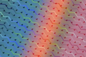 Abstract Heart Background Impressions: Creative abstract heart pattern background texture