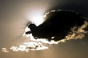 Cloudy Atmosphere Photography Impressions: Dark cloud in back light