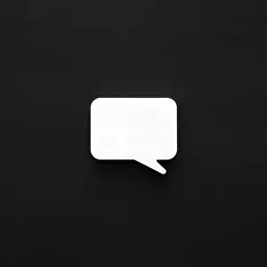 Barren Landscape Impressions: Dark surface with chat bubble