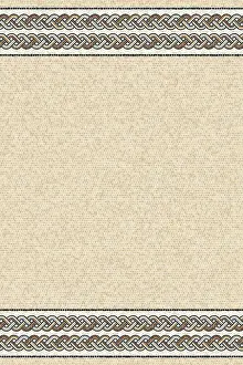 Ornate Ceramic Tile Pattern Impressions: Decorative border pattern with mosaic tile