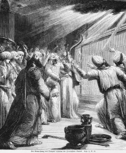 Sacred Religious Texts Impressions: At the dedication of the temple