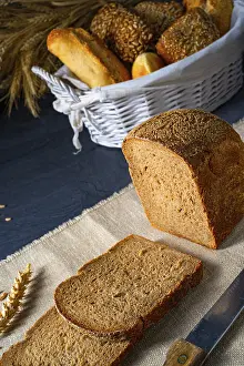 Healthy Eating Impressions: Delicious rye bread on the table