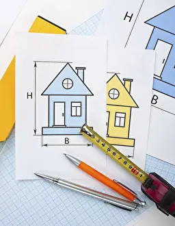 Handicraft Details Impressions: Development drawings and tools on graph paper
