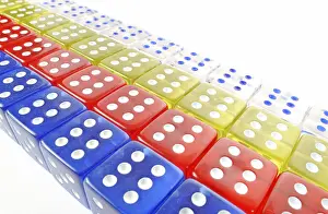 Colorful Dice Impressions: Dice