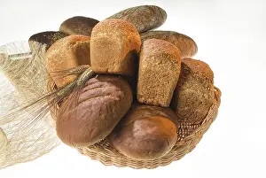 White Bread Nutrition Facts Impressions: Different kinds of bread on a studio background