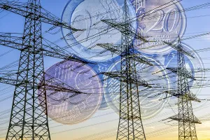 Deserted Power Supply Line Impressions: Digital Composing, overhead power lines