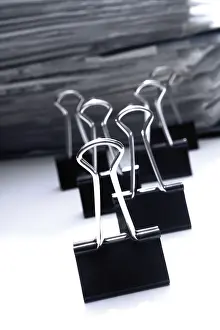 Studio Still Life Photos Impressions: Document clips, stack of files