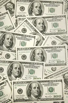 One Hundred Dollar Bill Impressions: Dollar notes. 100 dollar notes