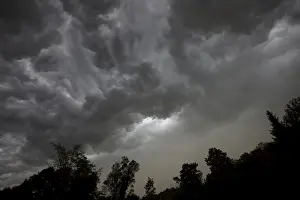 Cloud Formations In Europe Impressions: Dramatic cloud formation in front of a storm
