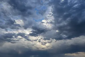 Southern Germany Storm Clouds Impressions: Dramatic cloud formation in front of a summer thunderstorm