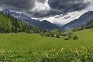Cloudy Day In The Alps Impressions: Dramatic clouds over the alpine landscape