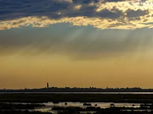 Venice Lagoon Impressions: Dramatic clouds over the lagoon of Venice