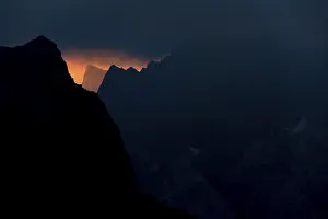 Sunrise In Austria Impressions: Dramatic clouds above Lechtal mountains