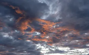 Cloudy Scandinavian Sky Impressions: Dramatic clouds at sunset, Bodo