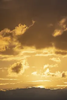 Evening Sun In Greece Impressions: Dramatic clouds, sunset, Cyclades