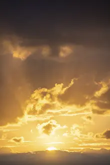 Cyclades Islands Impressions: Dramatic clouds, sunset, Cyclades