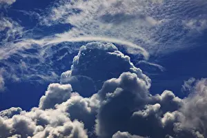 Thunderstorm Atmosphere Impressions: Dramatic cloudscape with (cumulus) clouds