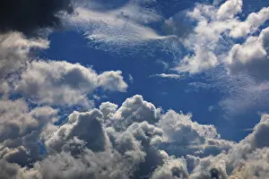 Thunderstorm Atmosphere Impressions: Dramatic cloudscape with (cumulus) clouds