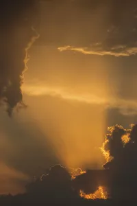 Evening Light In Germany Impressions: Dramatic cloudy atmosphere in evening light