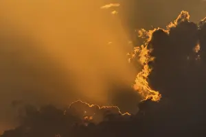 Cloud Formation Photography Impressions: Dramatic cloudy atmosphere in evening light
