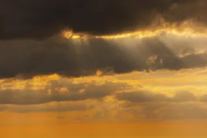 Dramatic Evening Sky Impressions: Dramatic cloudy sky in the evening