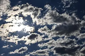 Dramatic Cloudy Skies Impressions: Dramatic cloudy sky with sunbeams