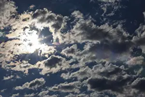 Dramatic Cloudy Skies Impressions: Dramatic cloudy sky with sunbeams