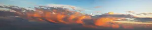 Dramatic European Landscape Impressions: Dramatic evening sky at sunset
