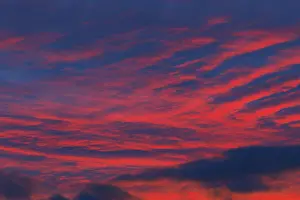 Atmospheric Light Germany Impressions: Dramatic evening sky at sunset
