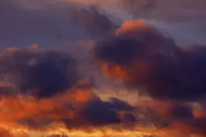Evening Sunlight In Germany Impressions: Dramatic evening sky at sunset